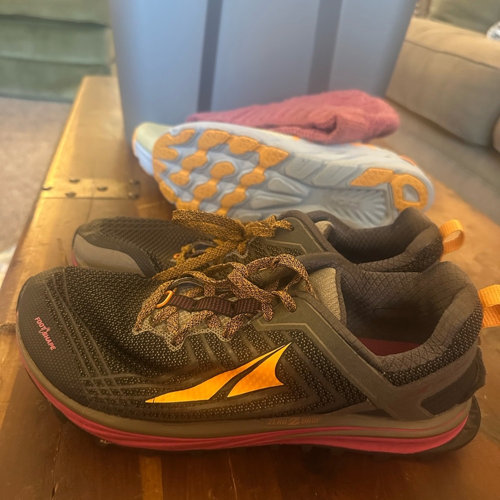 Altra Women Sneakers - Black, Pink, and Orange